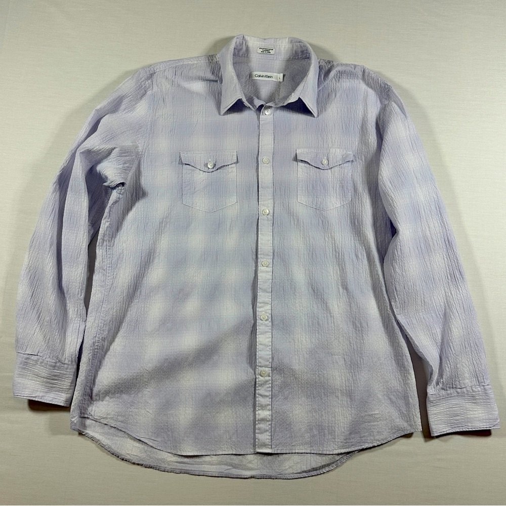 Men’s Calvin Klein Gauze Shirt Size Large